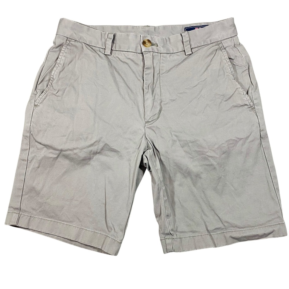 Vineyard Vines Breaker‎ Shorts Mens 30 Grey Stretch Cotton Chino Preppy